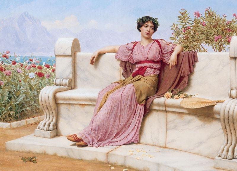 John William Godward Tranquillity oil painting image